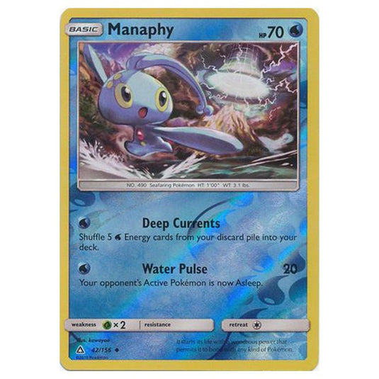 Pokemon - Sun & Moon - Ultra Prism - (Reverse Holo) - Manaphy - 42/156