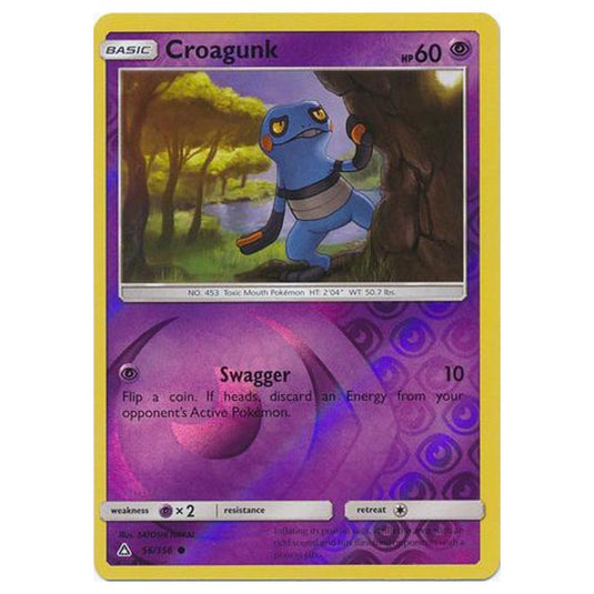 Pokemon - Sun & Moon - Ultra Prism - (Reverse Holo) - Croagunk - 56/156