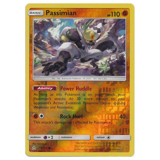 Pokemon - Sun & Moon - Ultra Prism - (Reverse Holo) - Passimian - 70/156