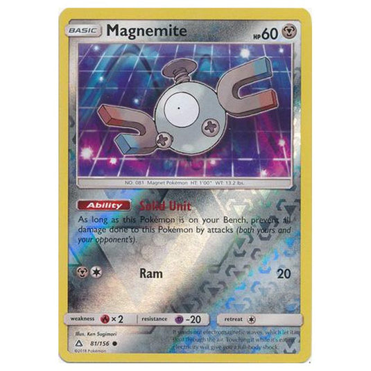 Pokemon - Sun & Moon - Ultra Prism - (Reverse Holo) - Magnemite - 81/156