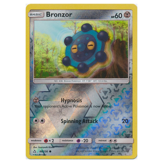 Pokemon - Sun & Moon - Ultra Prism - (Reverse Holo) - Bronzor - 86/156