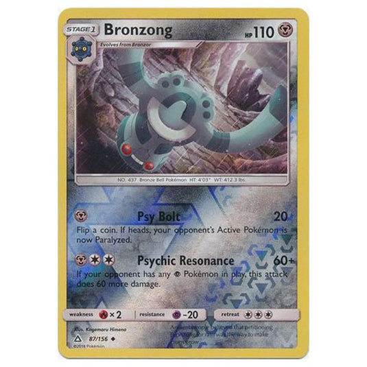 Pokemon - Sun & Moon - Ultra Prism - (Reverse Holo) - Bronzong - 87/156