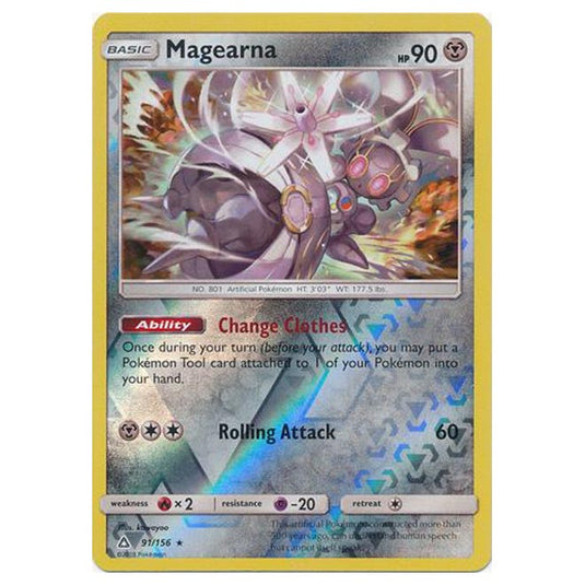 Pokemon - Sun & Moon - Ultra Prism - (Reverse Holo) - Magearna - 91/156