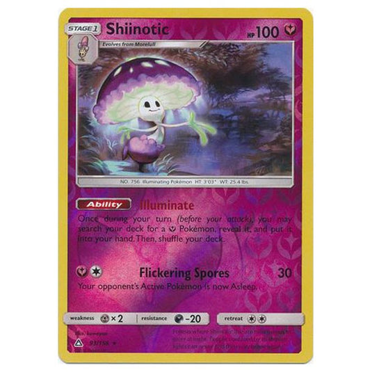 Pokemon - Sun & Moon - Ultra Prism - (Reverse Holo) - Shiinotic - 93/156