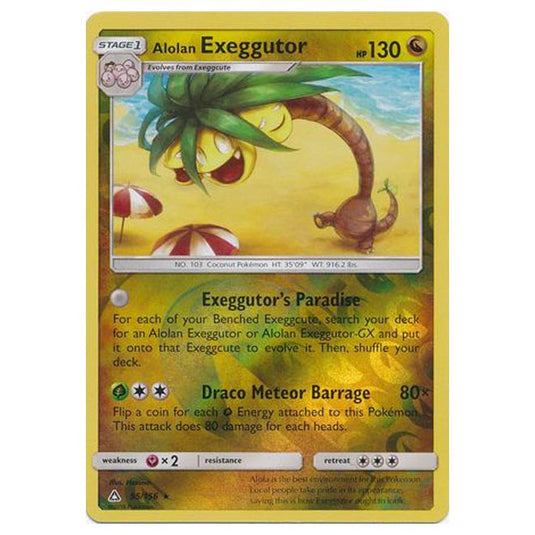 Pokemon - Sun & Moon - Ultra Prism - (Reverse Holo) - Alolan Exeggutor - 95/156