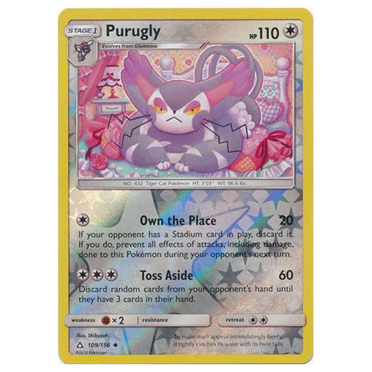 Pokemon - Sun & Moon - Ultra Prism - (Reverse Holo) - Purugly - 109/156