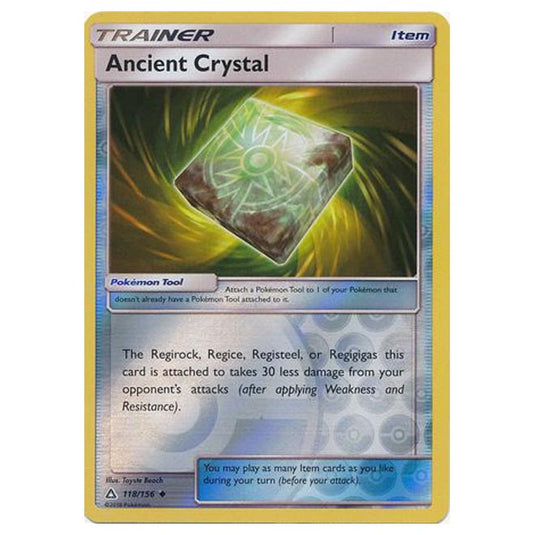 Pokemon - Sun & Moon - Ultra Prism - (Reverse Holo) - Ancient Crystal - 118/156