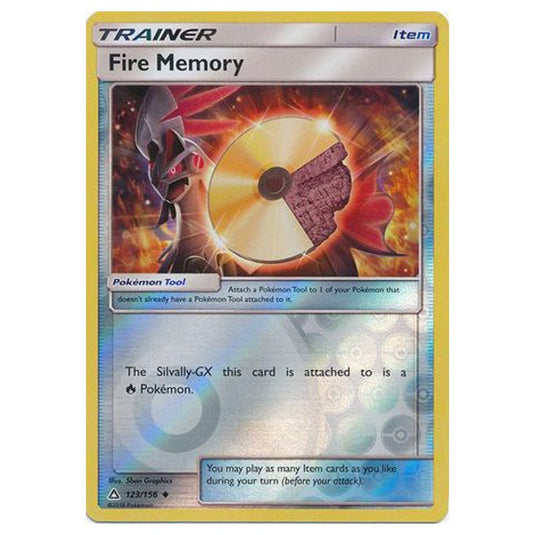 Pokemon - Sun & Moon - Ultra Prism - (Reverse Holo) - Fire Memory - 123/156