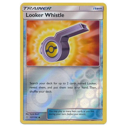 Pokemon - Sun & Moon - Ultra Prism - (Reverse Holo) - Looker Whistle - 127/156