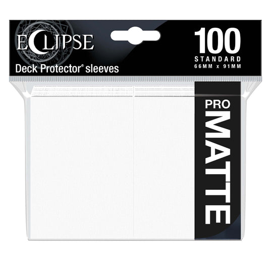 Ultra Pro - Eclipse Matte Standard Sleeves - Arctic White (100 Sleeves)