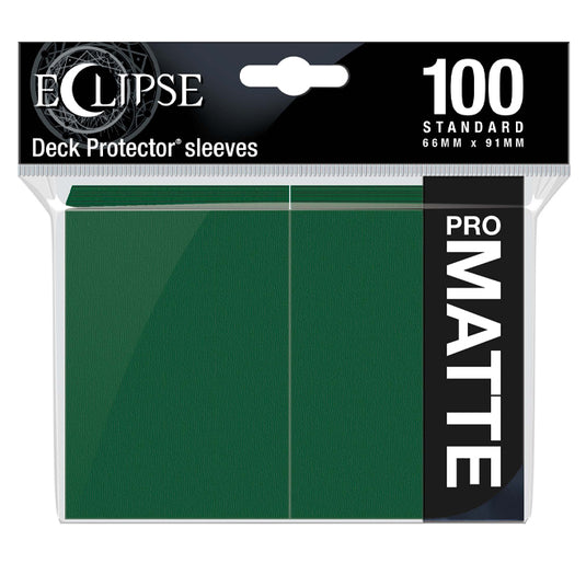 Ultra Pro - Eclipse Matte Standard Sleeves - Forest Green (100 Sleeves)