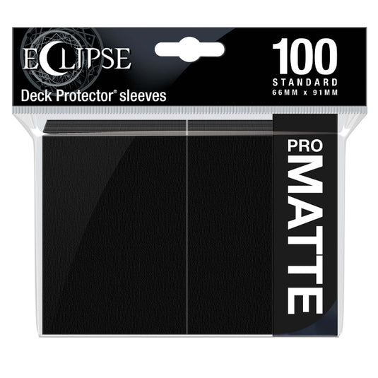 Ultra Pro - Eclipse Matte Standard Sleeves - Jet Black (100 Sleeves)
