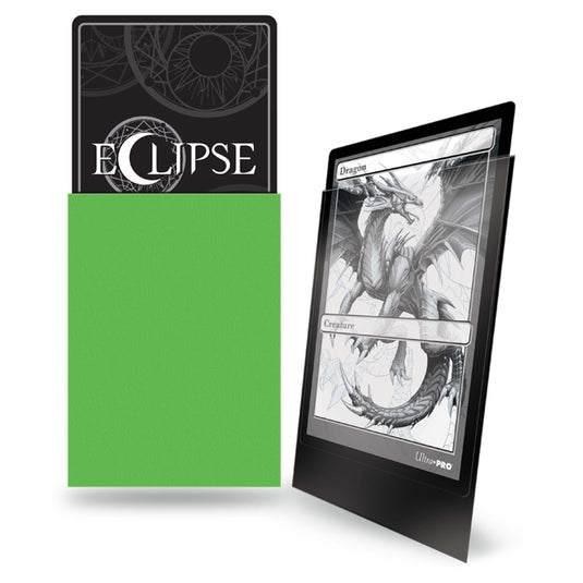 Ultra Pro - Eclipse Matte Standard Sleeves - Lime Green (100 Sleeves)