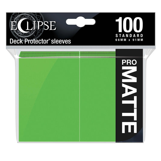 Ultra Pro - Eclipse Matte Standard Sleeves - Lime Green (100 Sleeves)