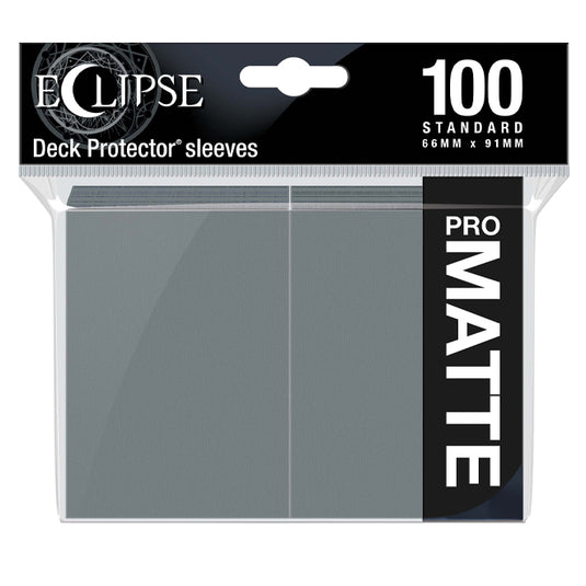 Ultra Pro - Eclipse Matte Standard Sleeves - Smoke Grey (100 Sleeves)