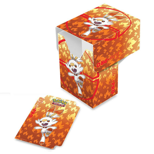 Ultra Pro - Full-View Deck Box - Pokemon Sword and Shield Galar Starters Scorbunny