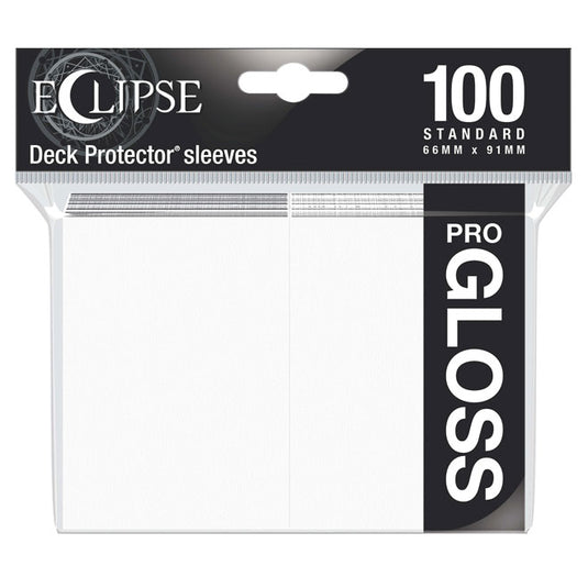 Ultra Pro - Standard Sleeves - Gloss Eclipse - Arctic White (100 Sleeves)