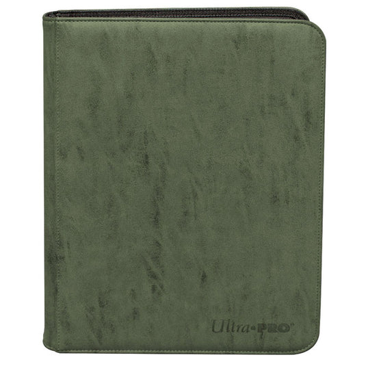 Ultra Pro - Zippered Suede 9-Pocket Premium PRO-Binder - Emerald