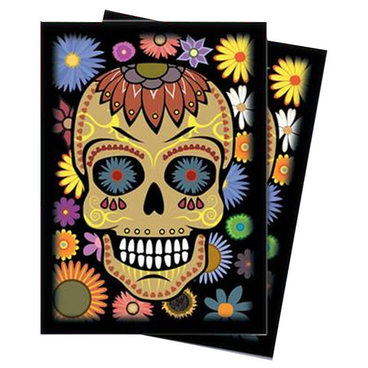 Ultra Pro - Día de los Muertos! - 50 Deck Protectors - Yellow Skull