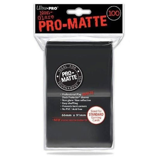 Ultra Pro - Standard Deck Protector - PRO-Matte Black - (100 Sleeves)