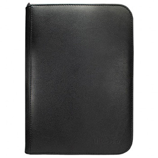 Ultra Pro - Vivid 4-Pocket Zippered PRO-Binder - Black