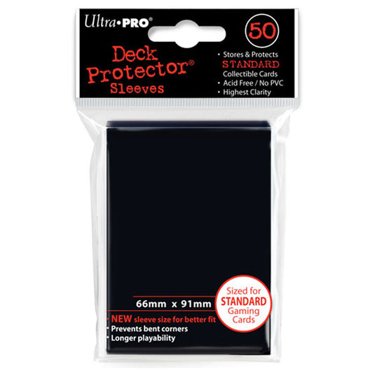 Ultra Pro - Standard 50 Deck Protectors - Black