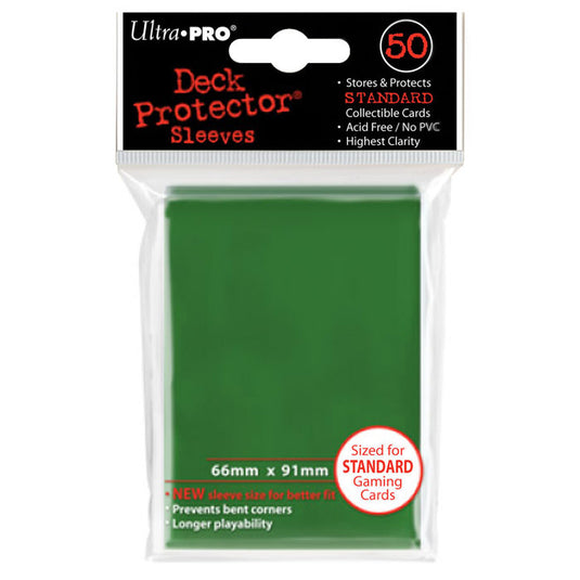Ultra Pro - Standard Sleeves - Green (50 Sleeves)