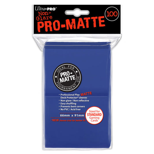 Ultra Pro - Standard Deck Protector - PRO-Matte Blue - (100 Sleeves)