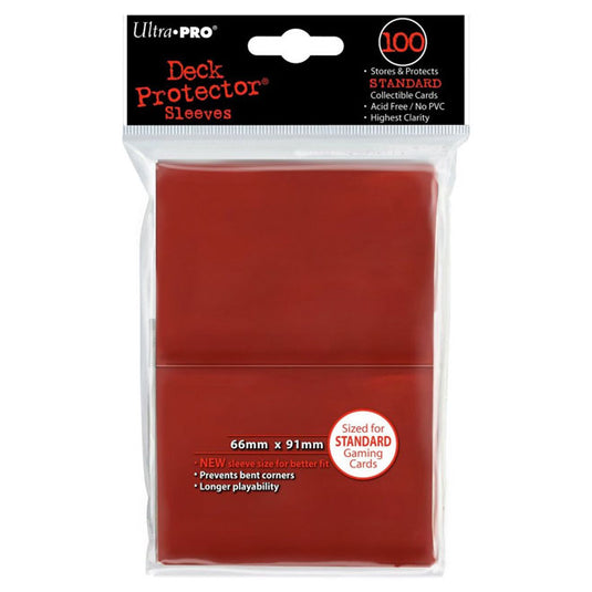 Ultra Pro - Standard Sleeves - Red (100 Sleeves)