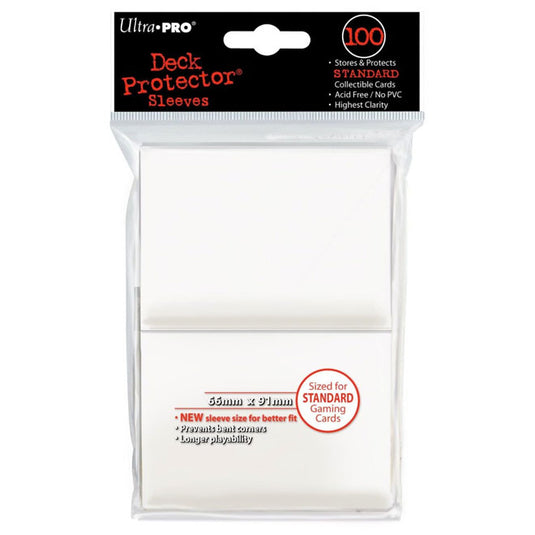 Ultra Pro - Standard Sleeves - White (100 Sleeves)