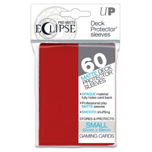 Ultra Pro - Small Sleeves - PRO-Matte Eclipse - Apple Red - (60 Sleeves)