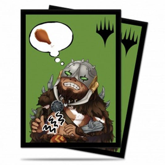 Ultra Pro - Standard Deck Protector - Chibi Collection Garruk - I'm Starving! for Magic - (100 Sleeves)