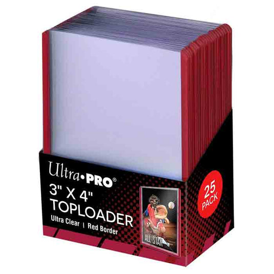 Ultra Pro - TopLoaders 3" X 4" - Red (25)