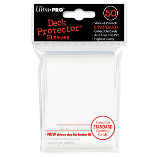 Ultra Pro - Standard Sleeves - White (50 Sleeves)