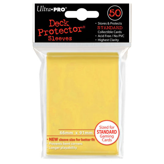 Ultra Pro - Standard Sleeves - Yellow (50 Sleeves)