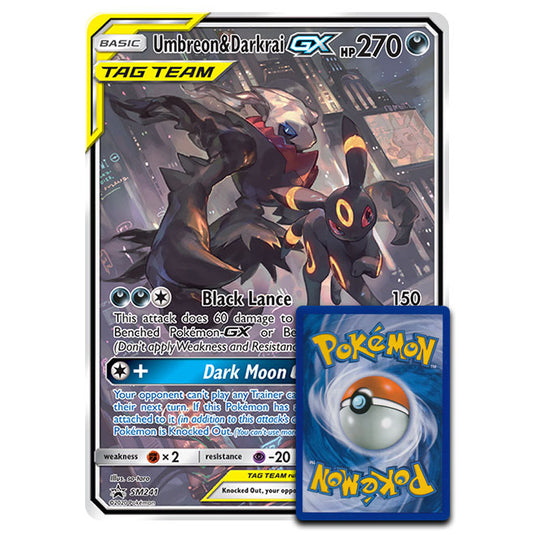 Pokemon - Umbreon & Darkrai-GX - Oversized Promo Card (SM241)