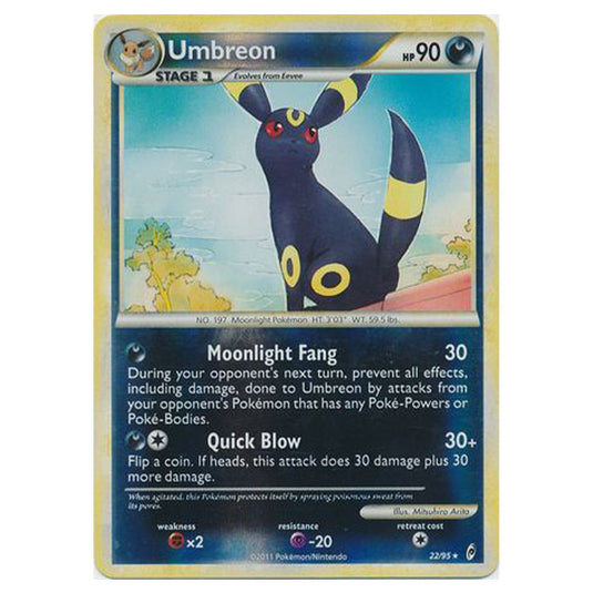 Pokemon - Call of Legends - (Reverse Holo) - Umbreon 22/95