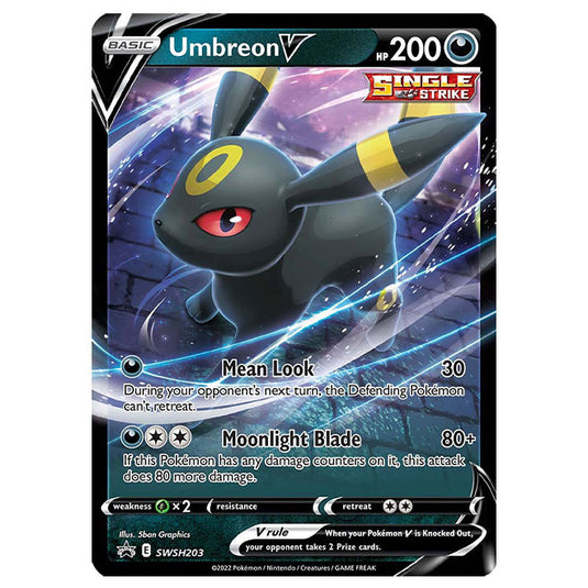 Pokemon - Sword & Shield - SWSH Black Star Promos - Umbreon V - SWSH20 Pokemon - Sword & Shield - SWSH Black Star Promos - Umbreon V - SWSH20