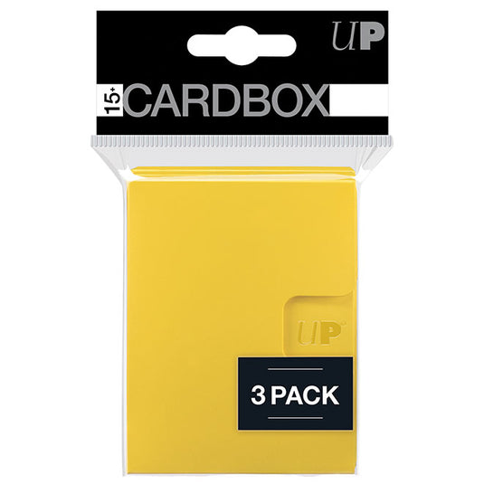 Ultra Pro - Card Box PRO 15+ - 3-pack - Yellow