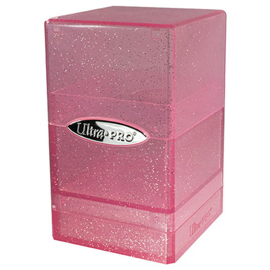 Ultra Pro - Deck Box - Satin Tower - Glitter Pink