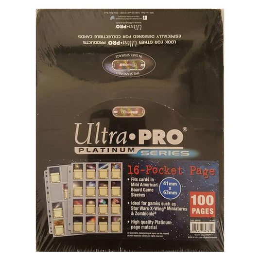 Ultra Pro - Platinum 16-Pocket Pages Display (100 Pages)