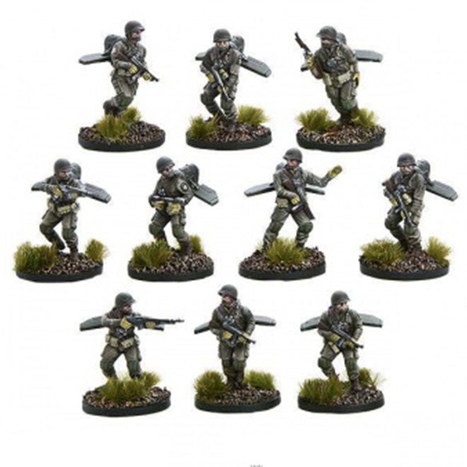 Firefly Airborne Infantry Sprue – Konflikt 47 – Warlord Games – Nuovo Su Sprue Con Basi