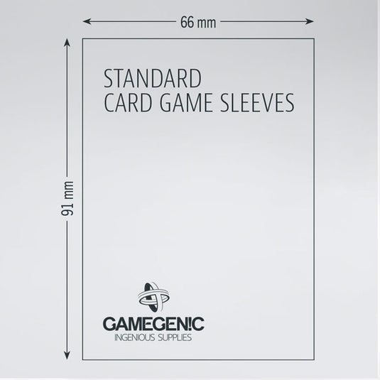 Gamegenic - Value Pack Standard Sleeves - Clear (200 Sleeves)