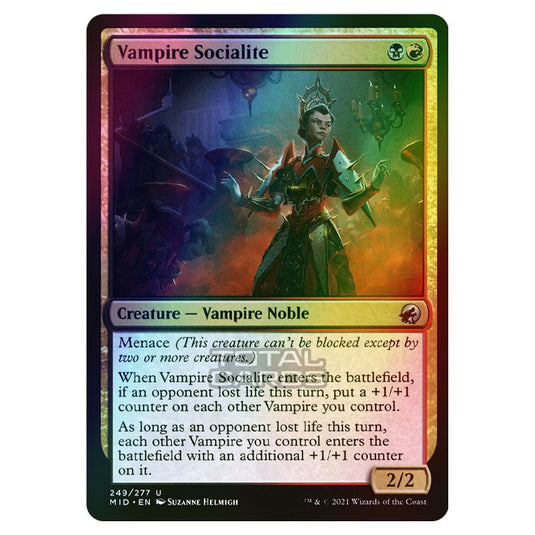 Magic The Gathering - Innistrad - Midnight Hunt - Vampire Socialite - 249/277 (Foil)