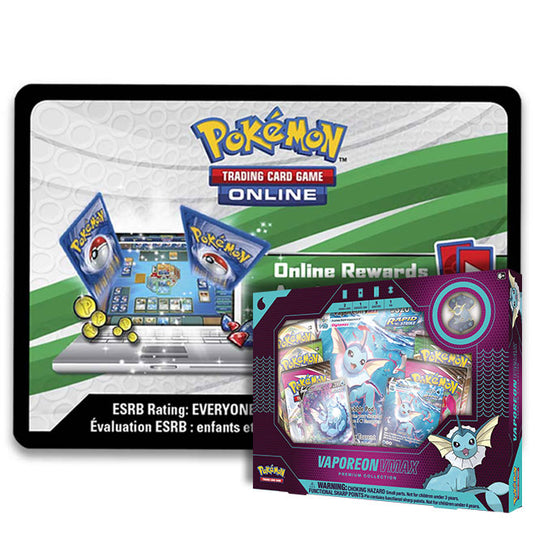 Pokemon - Vaporeon VMAX Premium Collection - Online Code Card