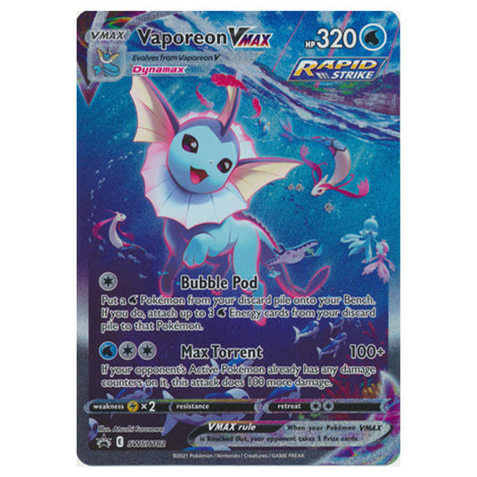 Pokemon - Sword & Shield - SWSH Black Star Promos - Vaporeon VMAX - SWSH182