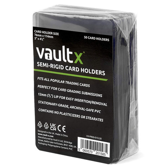 Vault X - Semi-Rigid Card Holders Slim (50)
