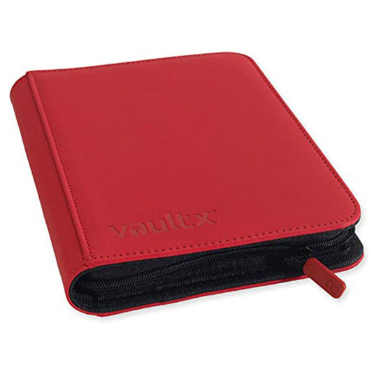 Vault X - 4-Pocket Exo-TecÂ® - Zip Binder - Red