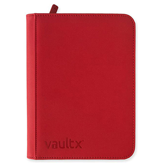 Vault X - 4-Pocket Exo-TecÂ® - Zip Binder - Red