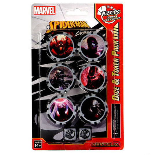 Marvel HeroClix - Spider-Man and Venom Absolute Carnage Dice and Token Pack